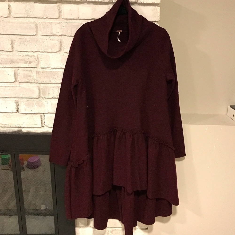 Ruffle up tunic dress
